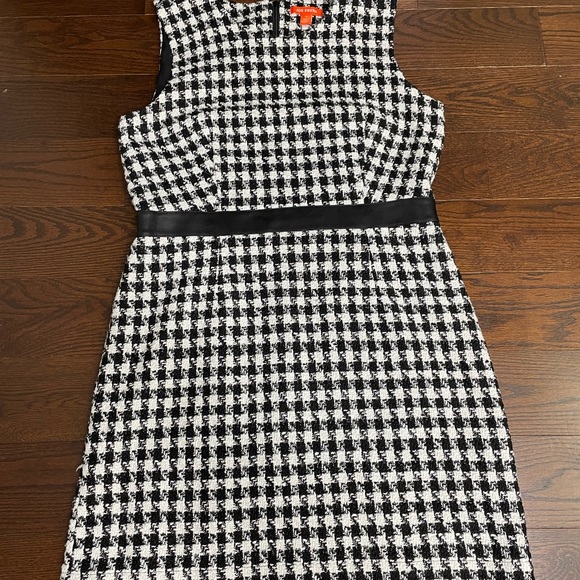 Women's Vintage Joe Fresh Medium Black & White Houndstooth Dress 🖤✨ - Picture 3 of 9